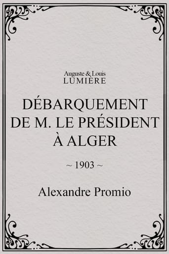 Débarquement de M. le président à Alger